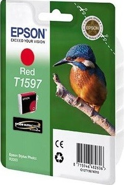 C13T15974010 Картридж Epson T1597 для Stylus Photo R2000 (red) (cons ink)