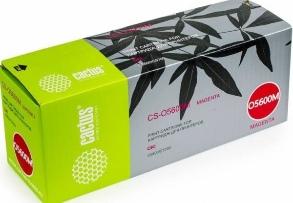 Картридж Cactus CS-O5600M (CS-O5600M) для принтеров Oki C5600/ C5700 пурпурный 2000 страниц