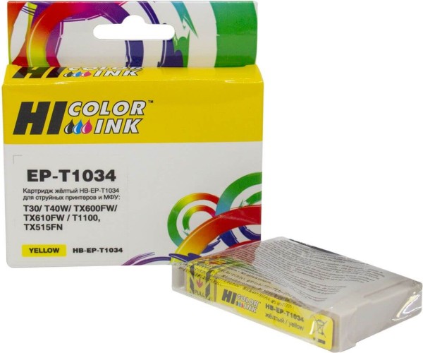 Картридж Hi-Black (EPT1034) для Epson Stylus Office T40/ TX510/ TX510fn/ TX600, Yellow