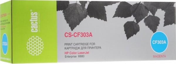 Cactus CF303A (CS-CF303AV) Картридж пурпурный для принтеров HP CLJ Ent M880, 32 000 стр.