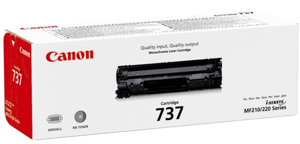 Картридж Canon 737 9435B004 оригинальный для принтера Canon i-SENSYS MF211, MF212W, MF216N, MF217W, MF226DN, MF229DW black 2400 страниц