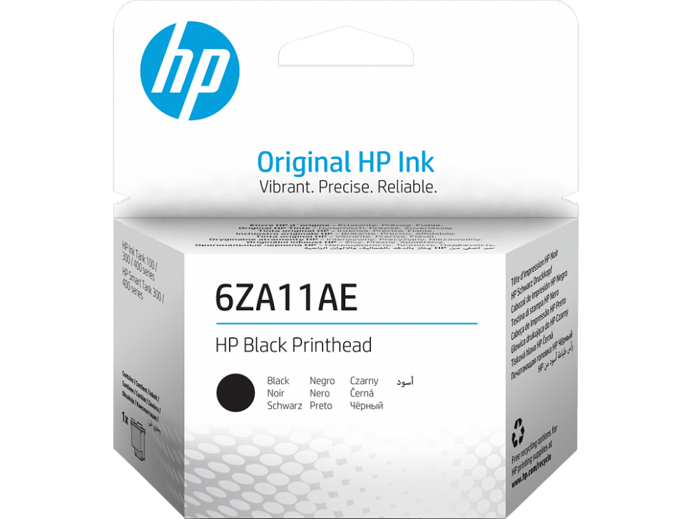 HP 6ZA11AE (GT-51) печатающая головка Printhead оригинальная для HP Ink Tank 315/ 415, HP Tank 115/ 319/ 410/ 419, чёрный