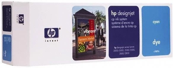 HP C1807A (cyan) Картридж оригинальный для HP DJ CP 2000/ 2500/ 3000/ 3500/ 3800, голубой, 410мл