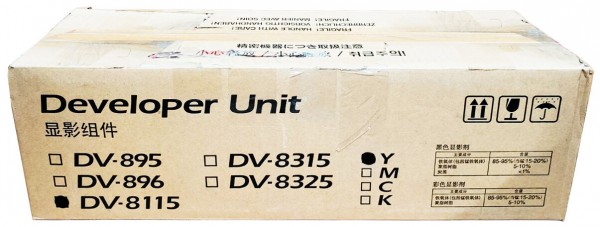 Блок проявки Kyocera DV-8115Y (302P393051/302P393050) оригинальный для принтера Kyocera ECOSYS M8124cidn/ M8130cidn, жёлтый, 200 000 стр.