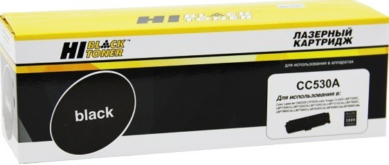 Картридж Hi-Black (HB-CC530A/ № 718) для HP CLJ CP2025/ CM2320/ Canon LBP7200, Bk, 3,5K