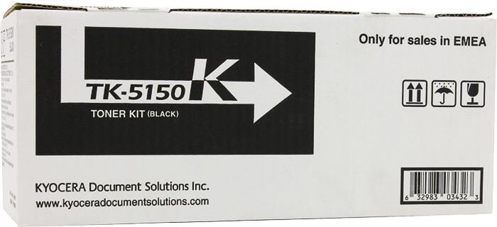 Картридж Kyocera TK-5150K (1T02NS0NL0) Black оригинальный для Kyocera ECOSYS P6035cdn/ M6035cidn/ M6535cidn, чёрный, 12000 страниц