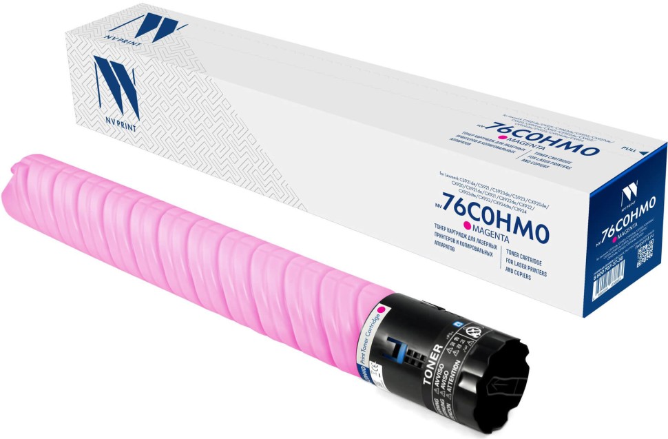 Картридж NV Print 76C0HM0 (NV-76C0HM0) Magenta для Lexmark CX924/ CX923/ CX922/ CX921/ CS923/ CS921, пурпурный, увеличенный, 34000 стр.