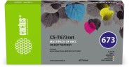 Набор чернил Cactus T673 (CS-T673SET) C/M/Y/K/LC/LM для Epson L800 /L810/ L850/ L1800, многоцветный, 6х70мл