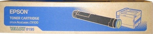 C13S050195 оригинальный картридж Epson для принтера Epson C9100 AcuLaser yellow 12к