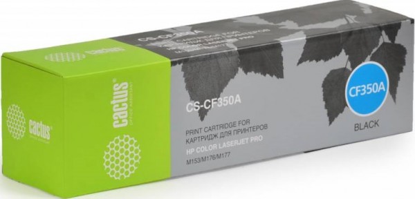 Cactus CF350A Картридж CS-CF350A черный для принтеров HP M176/ M177, 1 300 стр.