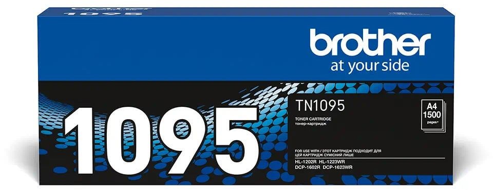 Картридж Brother TN-1095 (TN1095) оригинальный для Brother HL-1202R/ DCP-1602R, чёрный, 1500 страниц