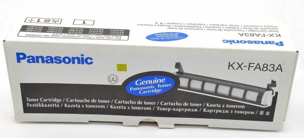 Картридж Panasonic KX-FA83A/ KX-FA83A7 оригинальный для Panasonic KX-FL511/ FL512/ FL513/ FL541/ FL543, KX-FLM653/ FLM653663, чёрный, 2500 стр.