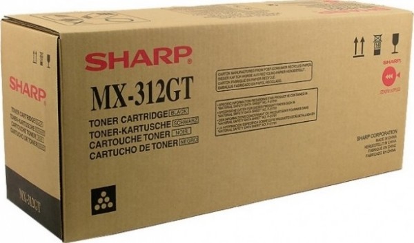 Картридж Sharp (MX-312GT/MX312GT) оригинальный для Sharp AR-5726/ AR-5731/ MX-M260/ MX-M264N/ MX-M310/ MX-M314N/ MX-M354N, чёрный, 25 000 стр.