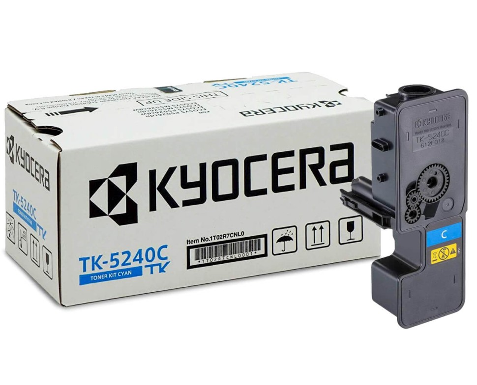 Картридж Kyocera TK-5240C  (1T02R7CNL0) оригинальный для принтера Kyocera ECOSYS P5026cdn/ P5026cdw, M5526cdn/ M5526cdw, cyan, 3000 страниц