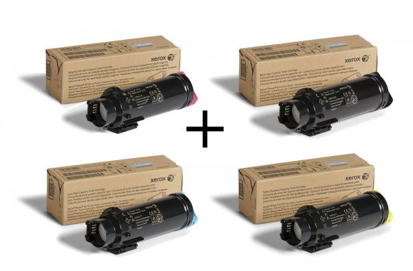 Комплект оригинальных тонер-картриджей Xerox 106R03488  + 106R03693 + 106R03694 + 106R03695 Xerox Phaser 6510/ WorkCentre 6515 чёрный (5500 стр) цветные (4300 стр) 4штуки