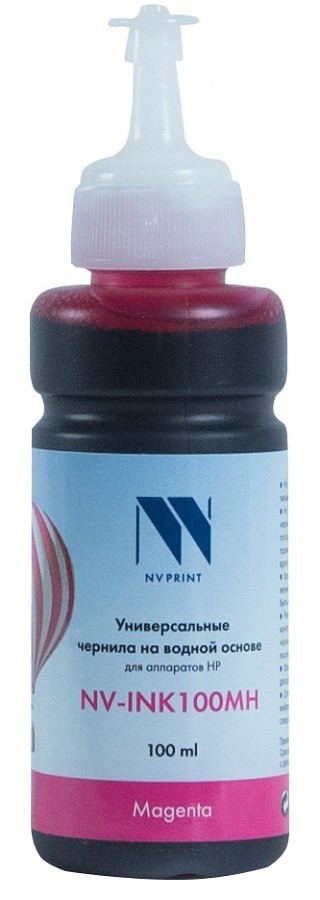 Чернила NV Print универсальные NV-INK100 Magenta для принтеров Hewlett-Packard, 100 мл