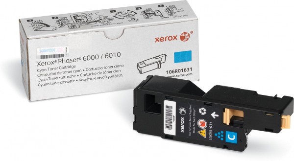 Картридж Xerox 106R01631 оригинальный для Xerox Phaser 6000/  6010, WorkCentre 6015, cyan, (1000 страниц)