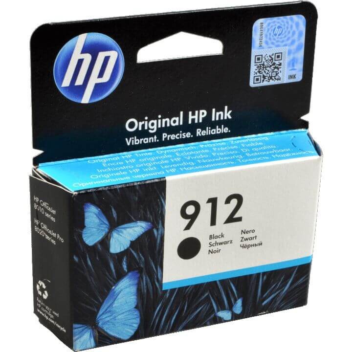Картридж HP №912 (3YL80AE) Black оригинальный для HP OfficeJet Pro 8012/ 8013/ 8014/ 8022/ 8023, чёрный, 300 стр.