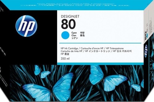 Картридж HP DJ 1050 CM (C4846A) голубой 350ml №80