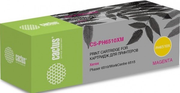 Картридж Cactus 106R03694 (CS-PH6510XM) для принтеров Xerox Phaser 6510/ WorkCentre 6515 пурпурный 4300 страниц
