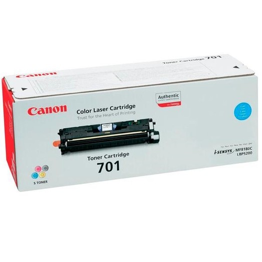 Canon 701L C 9290A003 оригинальный картридж (пониженной емкости) для принтера Canon LBP-5200, MF8180, MF8180c, LBP-5200, LBP-5200f, LBP-5200n cyan 2000 страниц