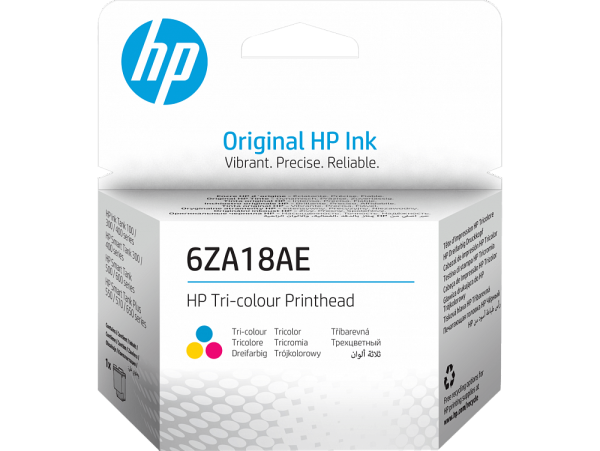 Печатающая головка HP 6ZA18AE Tri-Colour Printhead оригинальная для HP Ink Tank 315, 415 HP Smart Tank 513, HP Tank 115/ 319/ 410/ 419/ 500/ 515/ 516/ 519/ 530/ 615, трехцветная