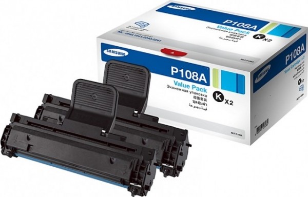 Картридж Samsung MLT-P108A (SV120A) оригинальный для принтера Samsung ML-1640/ ML-1641/ ML-1645/ ML-2240/ ML-2241, черный, (2*1500 стр.)