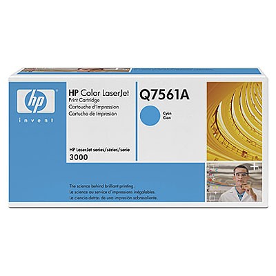 Картридж HP Q7561A (314A) оригинальный для принтера HP Color LaserJet 2700/ 3000 cyan, 3500 страниц