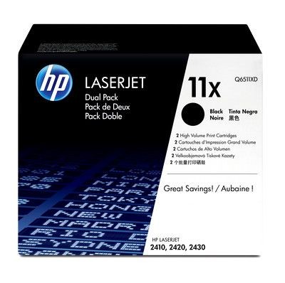Q6511X (11X) оригинальный картридж HP для принтера HP LaserJet 2400/ 2410/ 2420/ 2420d/ 2420n/ 2420dn/ 2430/ 2430n/ 2430t/ 2430tn/ 2430dtn black, 12000 страниц