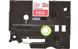 Картридж Brother TZE-435 (TZe435) оригинальный для Brother P-Touch, лента 12мм*8м, белый на красном