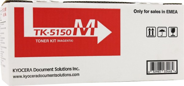 Картридж Kyocera TK-5150M (1T02NSBNL0) Magenta оригинальный для Kyocera ECOSYS P6035cdn/ M6035cidn/ M6535cidn, пурпурный, 10000 страниц