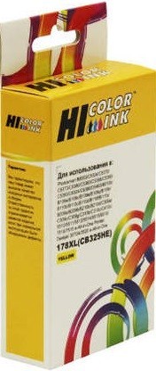 Картридж Hi-Black (HB-CB325HE) для HP Photosmart C5383/ C6383/ B8553/ D5463, №178XL, Y