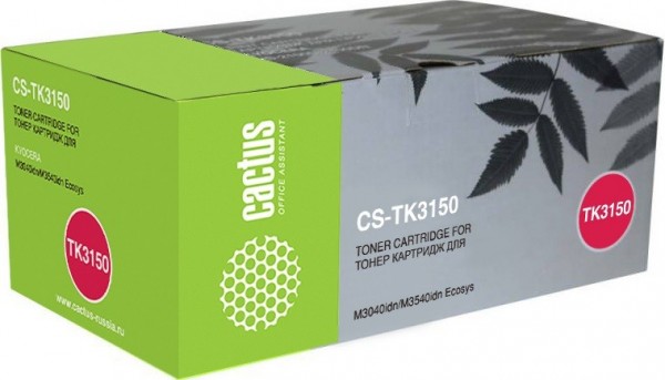 Картридж Cactus TK-3150 (CS-TK3150) для принтеров Kyocera Mita M3040idn/ M3540idn Ecosys черный 14500 страниц
