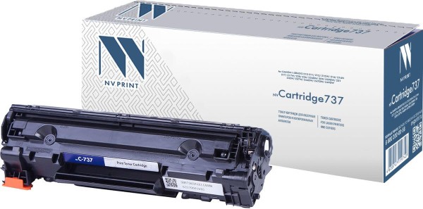 Картридж NVP совместимый Canon 737 для Canon i-SENSYS MF211/212w/217w/226dn (2400k)