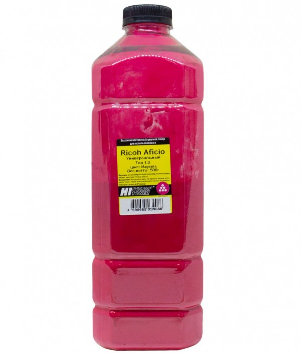 Тонер Hi-Black Универсальный для Ricoh Aficio Color, Тип 1.0, Magenta, 500 г, канистра