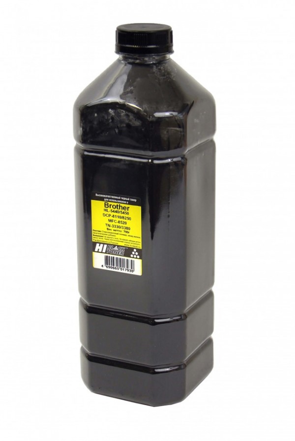 Тонер Hi-Black для Brother HL-5440/ DCP-8110/ MFC-8520 (TN-3330/ 3380), Black, 700 г, канистра