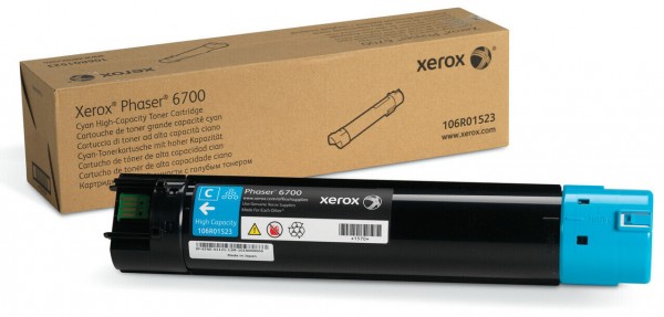Картридж Xerox 106R01523 оригинальный для Xerox Phaser 6700, cyan, увеличенный (12000 страниц)