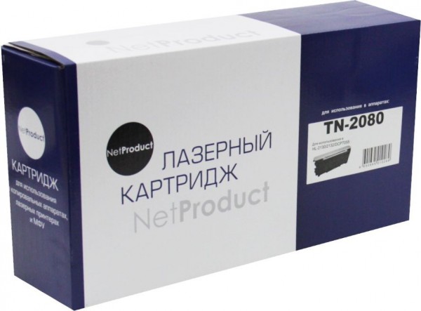 Тонер-картридж NetProduct (N-TN-2080) для Brother HL-2130/ DCP-7055, 0,7K