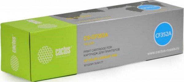Cactus CF352A Картридж CS-CF352A желтый для принтеров HP M176/ M177, 1 000 стр.