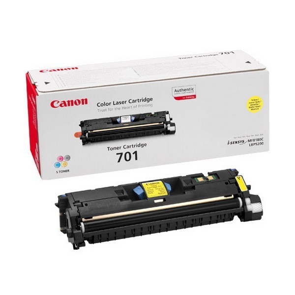 Canon 701L Y 9288A003 оригинальный картридж (пониженной емкости) для принтера Canon LBP-5200, MF8180, MF8180c, LBP-5200, LBP-5200f, LBP-5200n 2000 yellow