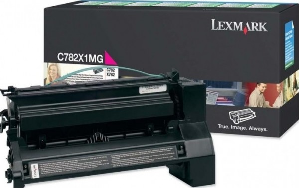 Картридж Lexmark C782X1MG оригинальный для Lexmark C782/ X782, Return Program, magenta, увеличенный, 15000 стр.