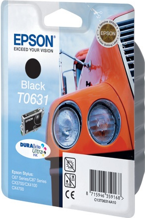 C13T06314A10 Картридж Epson T0631 для St C67/87 (черный) (cons ink)