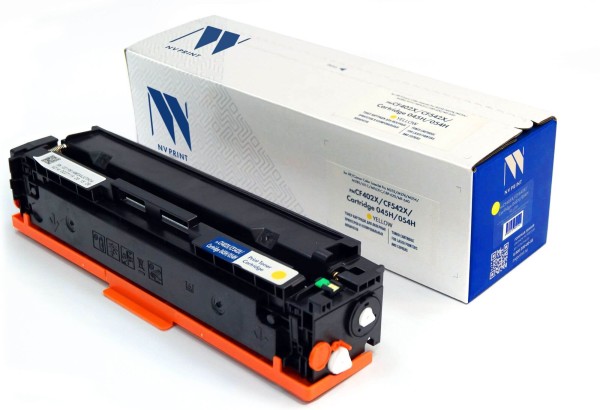 Картридж NV Print CF402X/ CF542X/ 045H/ 054H Yellow для Canon i-Sensys LBP 620/ 621, MF640/ 641/ 642, HP LJ M254/ M280/ M274, жёлтый, увеличенный, 2500 стр.