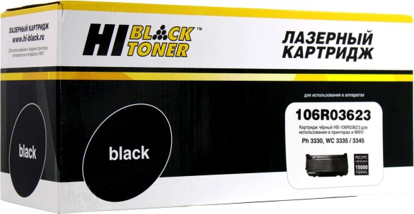 Картридж Hi-Black 106R03623 (HB-106R03623) для Xerox Phaser 3330/ WC 3335/ 3345, увеличенный, 15K