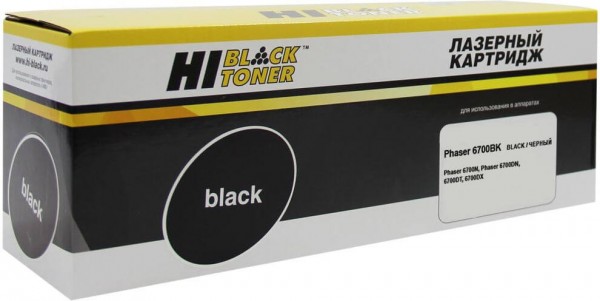Картридж Hi-Black (HB-106R01526) для Xerox Phaser 6700, Bk, 18K