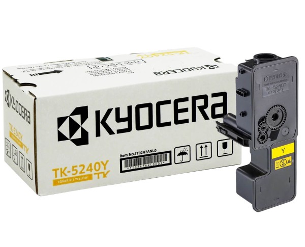 Картридж Kyocera TK-5240Y (1T02R7ANL0) оригинальный для принтера Kyocera ECOSYS P5026cdn/ P5026cdw, M5526cdn/ M5526cdw, yellow, 3000 страниц