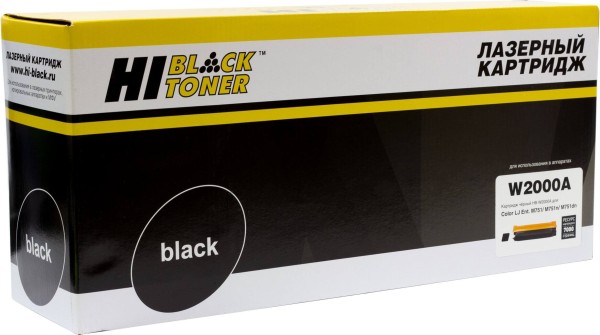 Картридж Hi-Black W2000A (HB-W2000A) Black (с чипом) для HP Color LaserJet Enterprise M751/ M751n/ M751dn, №658A, чёрный, 7K