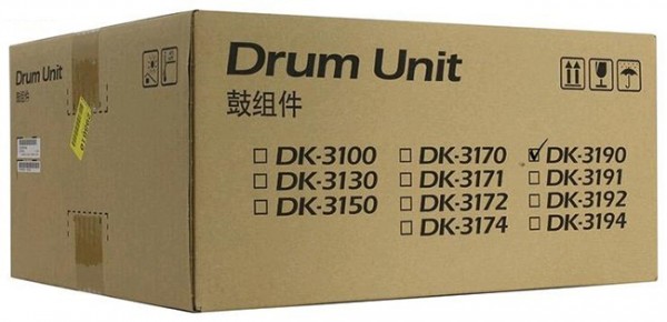 Фотобарабан Kyocera DK-3190 (302T693030/ 302T693031) оригинальный для принтера Kyocera P3045dn/ P3050dn/ P3055dn/ P3060dn (500 000 стр.)