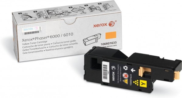 Картридж Xerox 106R01633 оригинальный для Xerox Phaser 6000/  6010, WorkCentre 6015, yellow, (1000 страниц)