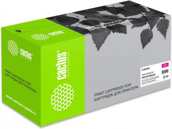 Картридж Cactus CB383AV (CS-CB383AV) для принтеров HP Color LaserJet CM6030/ CM6040/ CP6015 пурпурный 21000 страниц